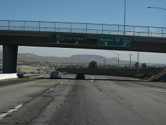 Western Terminus of Interstate 40, Interstate 15 Northbound, California