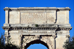 Arch of Titus / inscription