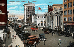Postcard: Douglas & View Sts., c.1930