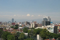Vista sur de la ciudad de México