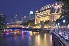 Boat Quay in the evening