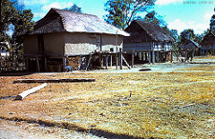 THATCH ROOF HOUSES IN KONTUM 1959-60