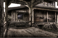 An old spooky house