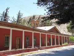 Red hacienda in Copiapo