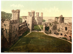 Interior, looking east, Carnarvon Castle (i.e. Caernarfon), Wales-LCCN2001703459