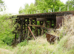Railroad Trestle over Japhet Creek, South of Clinton Drive, Houston, Texas 0404101121