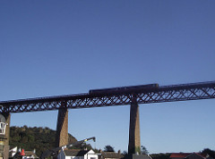 Forth Railway Bridge at North Queensferry Fife Scotland