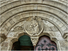 2668-Puerta norte de la Catedral de Lugo.