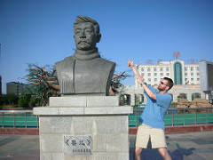 Matt with Chinese Stalin