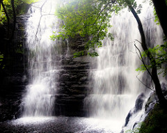 Slate waterfall.