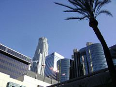 Los Angeles Skyline from below