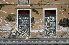 Fassadenkunst in Ponta Delgada