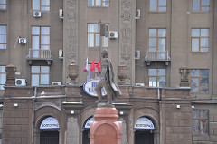 Alexander Nevskiy statue in Volgograd