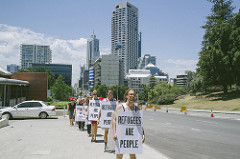 #RefugeesArePeople Perth walk