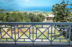 A view from one of the Villas at Belle Mont Farm, Kittitian Hill. Neighbouring islands St. Eustatius and Saba are seen in the background. — at Belle Mont Farm.
