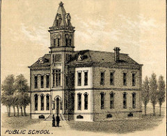 Washington - General view of North Yakima - Public School