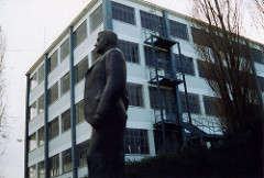 Thomas Bata and former Bata factory, East Tilbury  November 2005