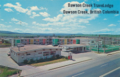 Postcard: Dawson Creek TraveLodge, c.1967