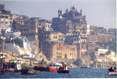 Varanasi view from river INDIA