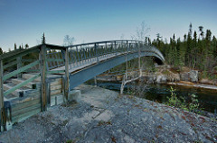 Cameron River foot bridge