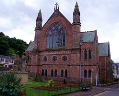 Ness Bank Church and the Three Graces in Inverness Scotland