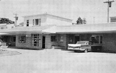 Postcard: Blue Bird Motel, Port Alberni, BC, c.1961