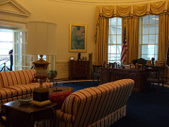 Replica of the Clinton Oval Office, Clinton Presidential Library, Little Rock