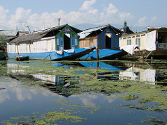 Houseboats on Dal Lake