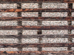 Wood and Brick Wall, Naqshband Sahib Shrine