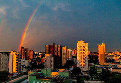 Pôr-do-sol. -  Cascavel - Parana - Brasil
