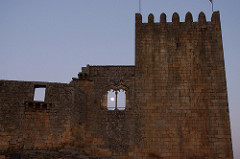 Full Moon Behind Castelo Belmonte