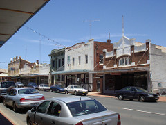 The road form Cowra to Balranald, Australia