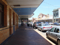 The road form Cowra to Balranald, Australia