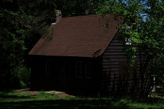 an old cabin