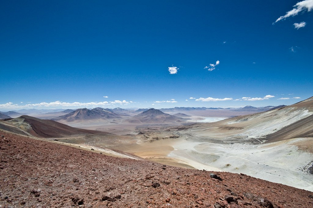 Volcan Saciel - View of Bolivia