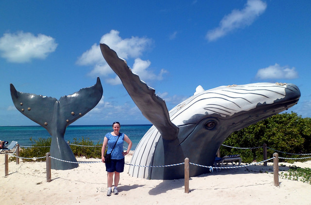Turks and Caicos Islands - Grand Turk - Humpback Whale Monument - Erin