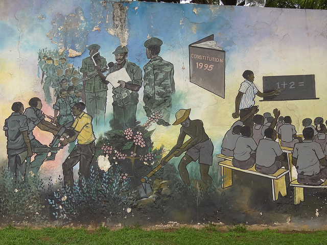 Mural at Independence Monument - Kampala - Uganda - 03
