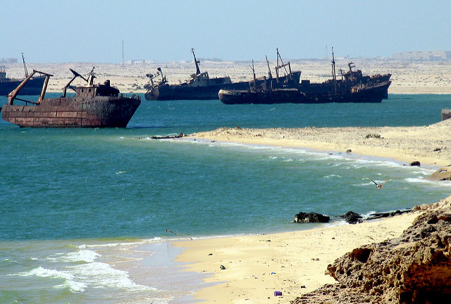 Ships graveyard, Nouadhibou, Mauritania