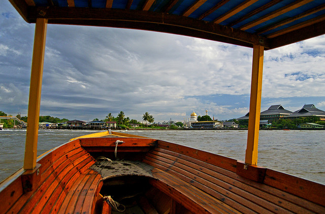 On the water. Brunei.