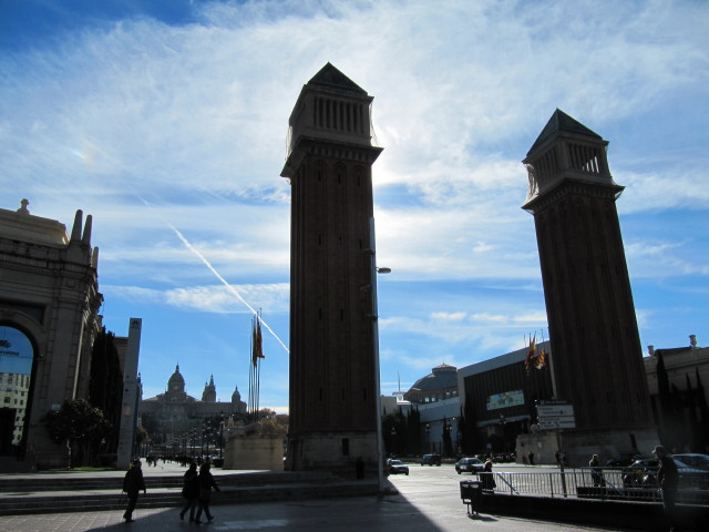 Venetian towers on Placa d