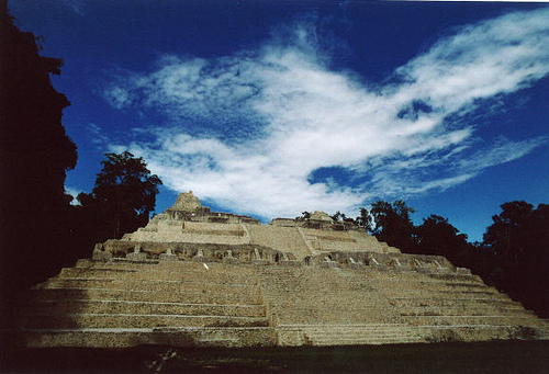 Belize - A temple at Caracol
