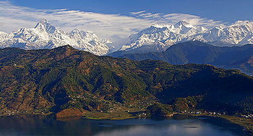 The Anapurna range (Pokhara, Nepal)