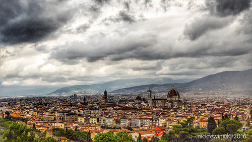 Rain Clouds Over Florence