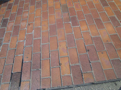 Brick Sidewalk at McDonald
