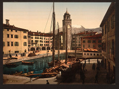 The harbor, Riva, Lake Garda, Italy-LCCN2001700827