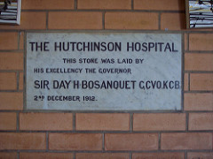 Hutchinson Hospital, Commemoration Stone, 2nd December 1912.