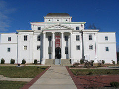 The restored Wilkes County Courthouse is home to the Wilkes County Heritage Museum