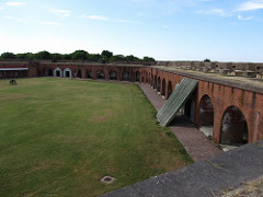 View from the Breach Wall, Fort Pulaski National Monument, Cockspur Island, Georgia