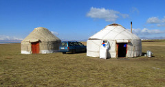 Yurts and Astrid.
