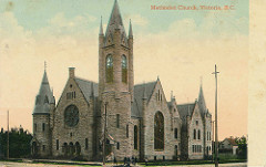 Postcard: Metropolitan Methodist Church, Victoria, BC, c.1909